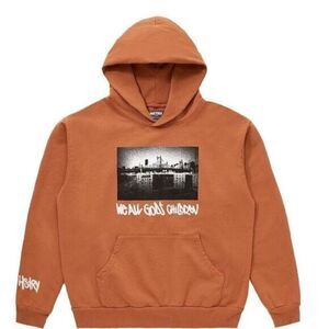 NWT HSTRY by NAS Brown Graphic Hoodie Sweatshirt “We All God’s Children” - Size